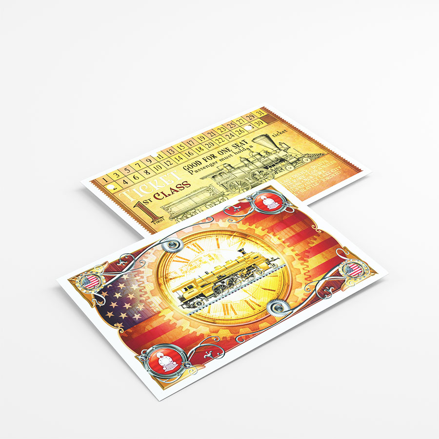 Set 152 folii protectie cartonase - Ticket to Ride | Gamegenic