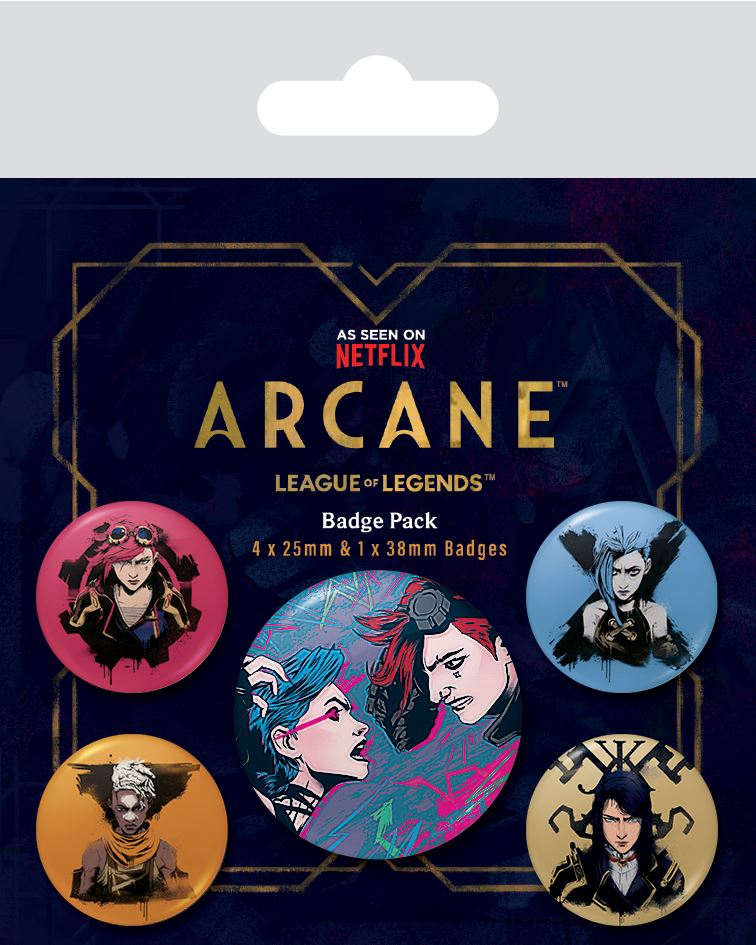Set 5 insigne - League of Legends - Arcane | Pyramid International