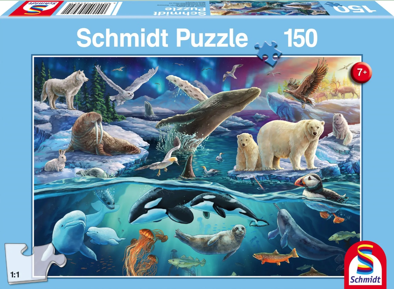 Puzzle 150 piese - Animale polare | Schmidt - 1 | YEO