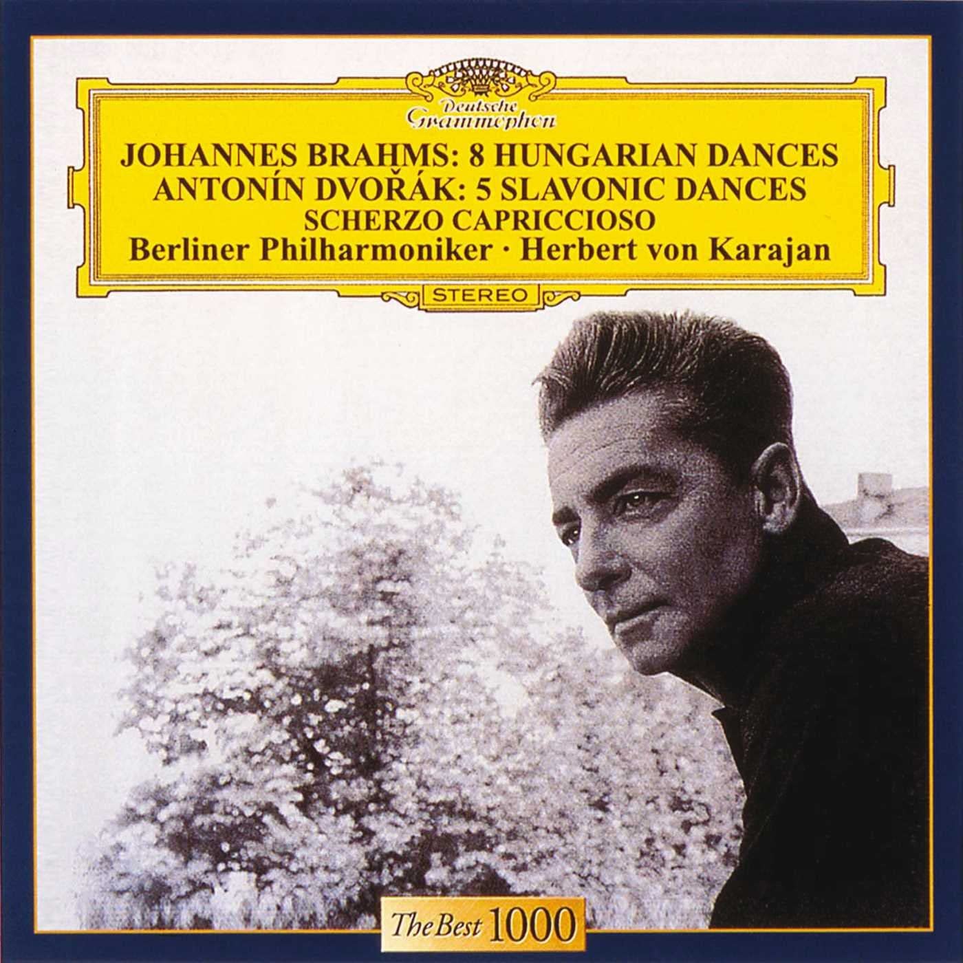 Brahms: 8 Hungarian Dances / Dvorak: 5 Slavonic Dances; Scherzo capriccioso | Berliner Philharmoniker, Herbert von Karajan image0