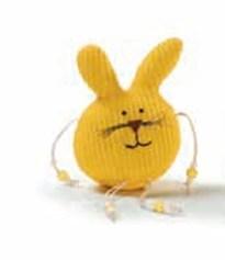 Sitting Rabbit. Yellow, 13 cm |