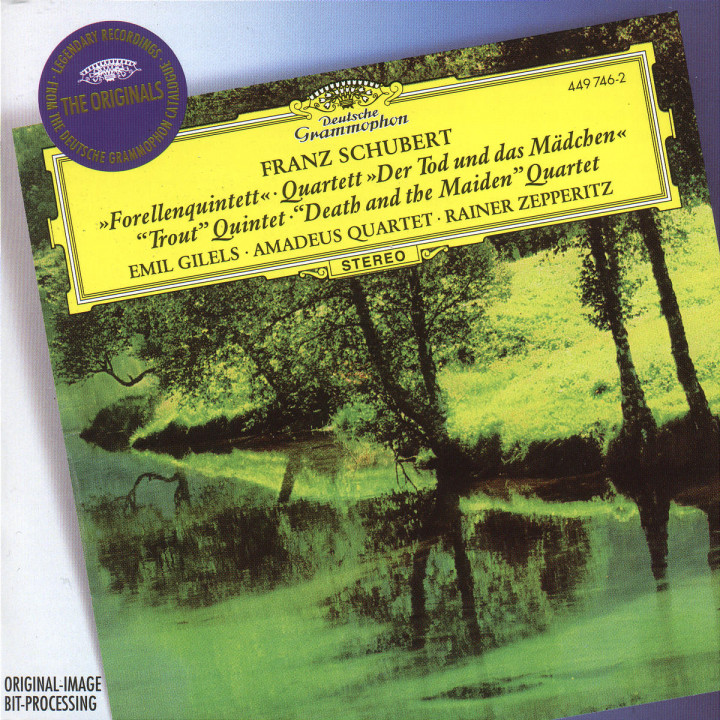 Franz Schubert: Forellenquintett; Quartett Der Tod Und Das Madchen; Trout Quintet; Death And The Maiden Quartet | Emil Gilels, Amadeus Quartet, Rainer Zepperitz image