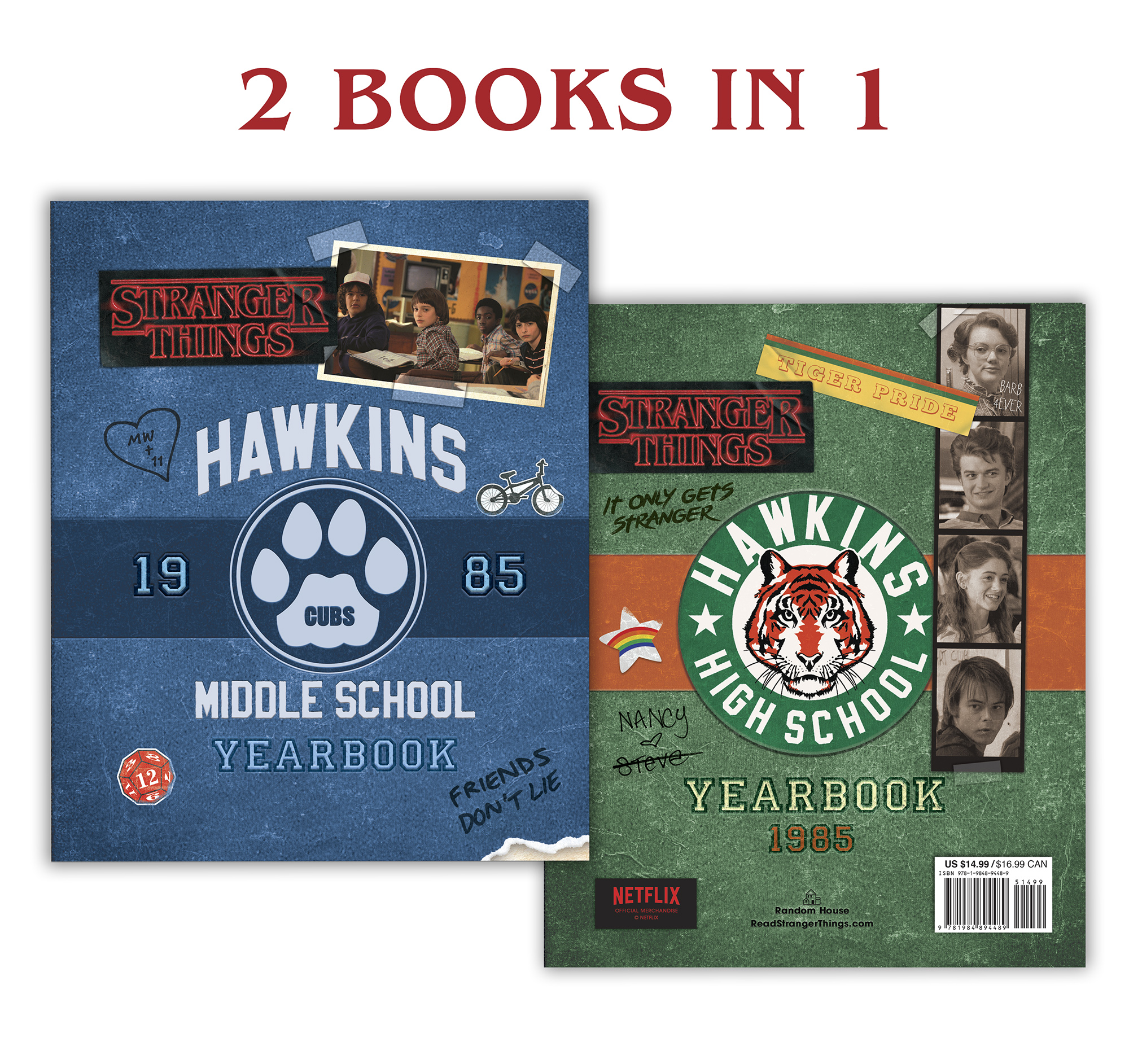 Hawkins Middle School Yearbook / Hawkins High School Yearbook (Stranger Things) | Matthew J. Gilbert