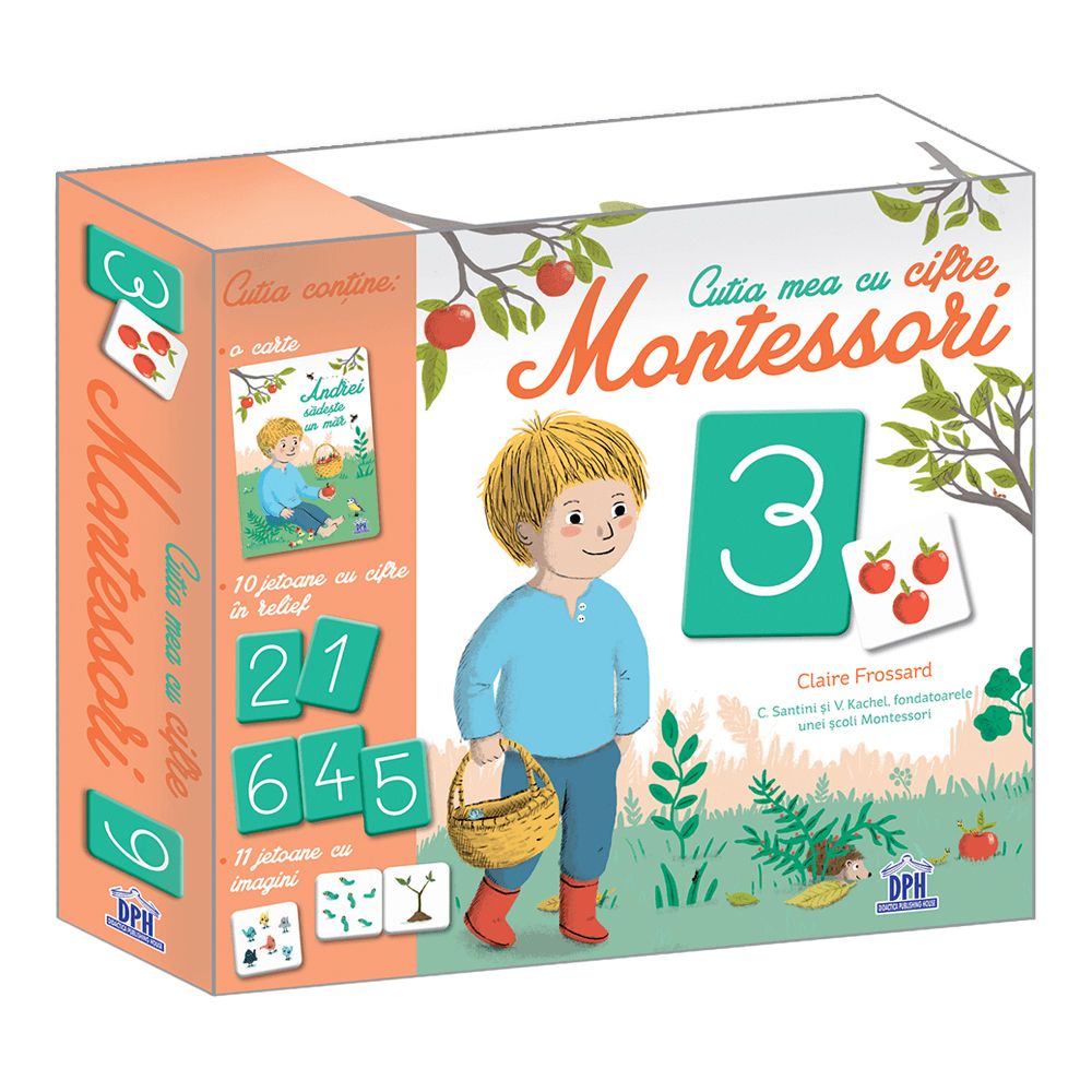 Cutia mea cu cifre Montessori | Claire Frossard carturesti.ro imagine 2022 cartile.ro