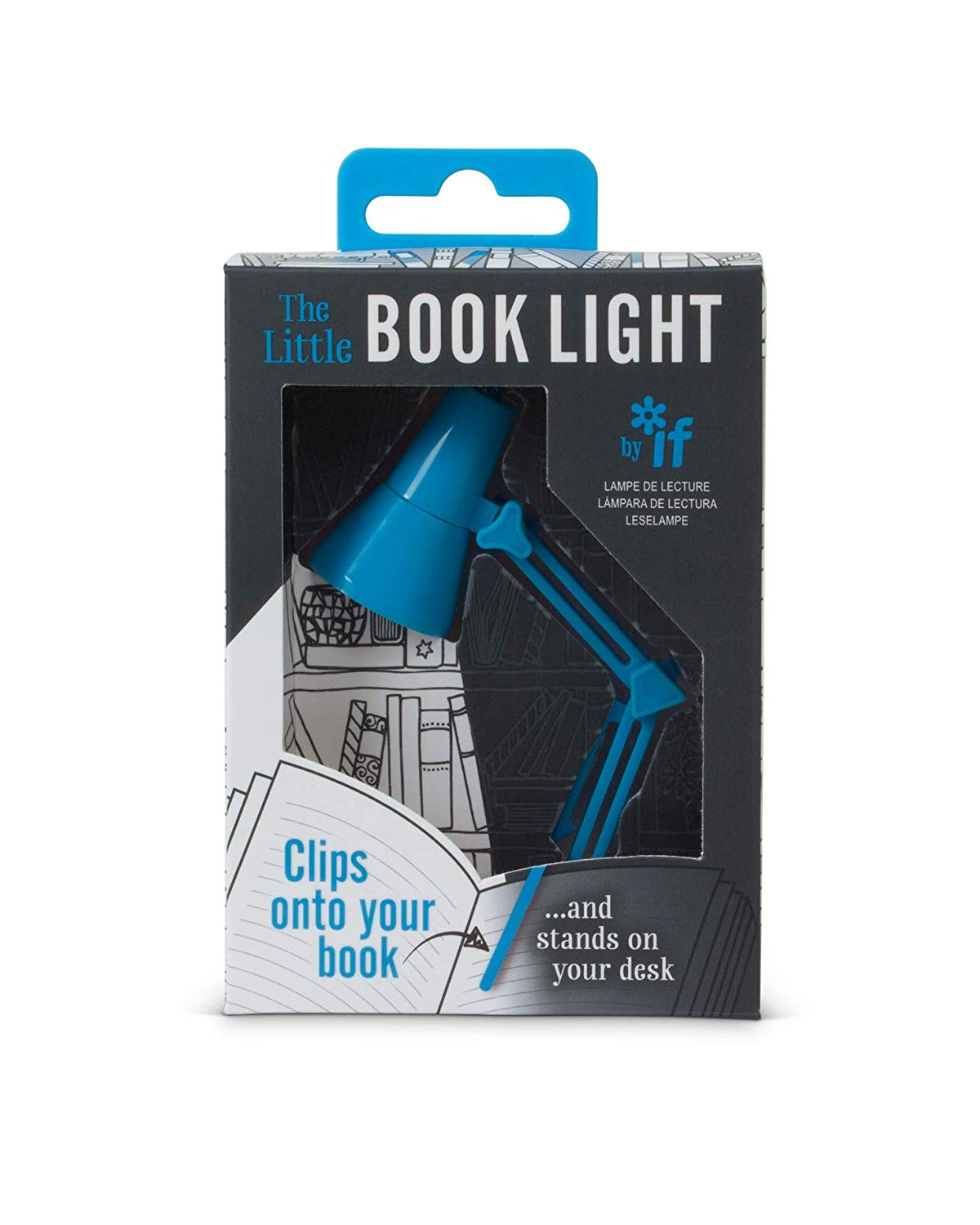 Lampa pentru citit - The little book light - Blue | If (That Company Called)