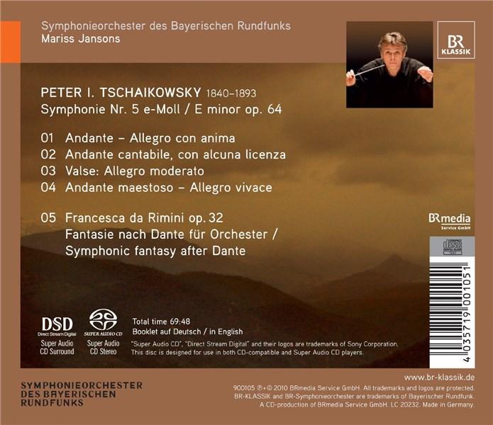 Tchaikowsky: Symphony Nr.5 | Bavarian Radio Symphony Orchestra, Mariss Jansons, Pyotr Ilyich Tchaikovsky - 1 | YEO