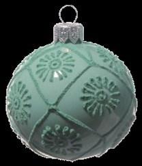 Glass Ball Alba. Mint. 6 cm |