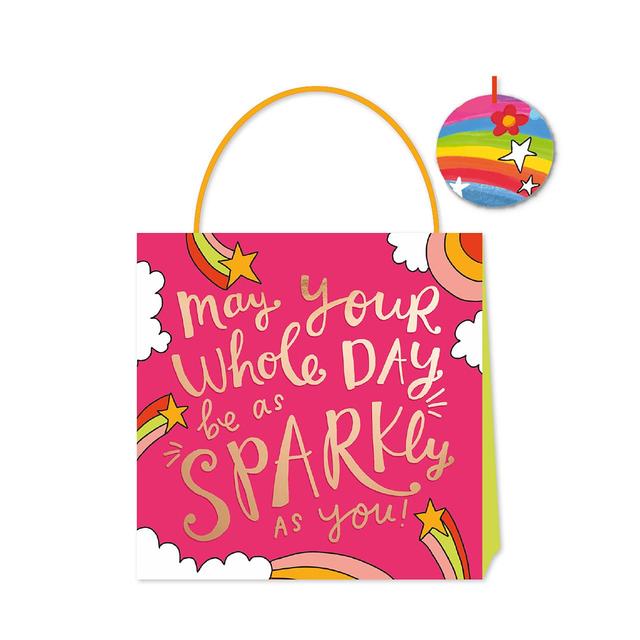 Punga pentru cadou Medium - May Your Day Sparkle | Swan Mill Paper