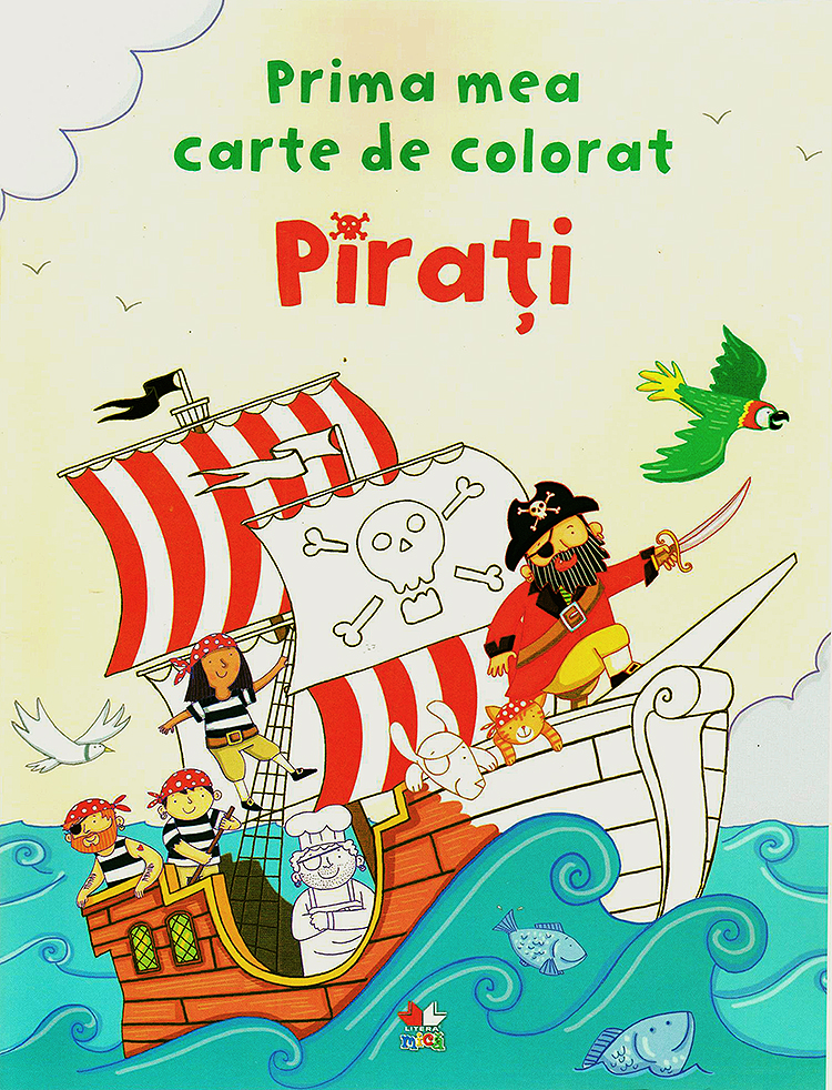 Prima mea carte de colorat. Pirati |