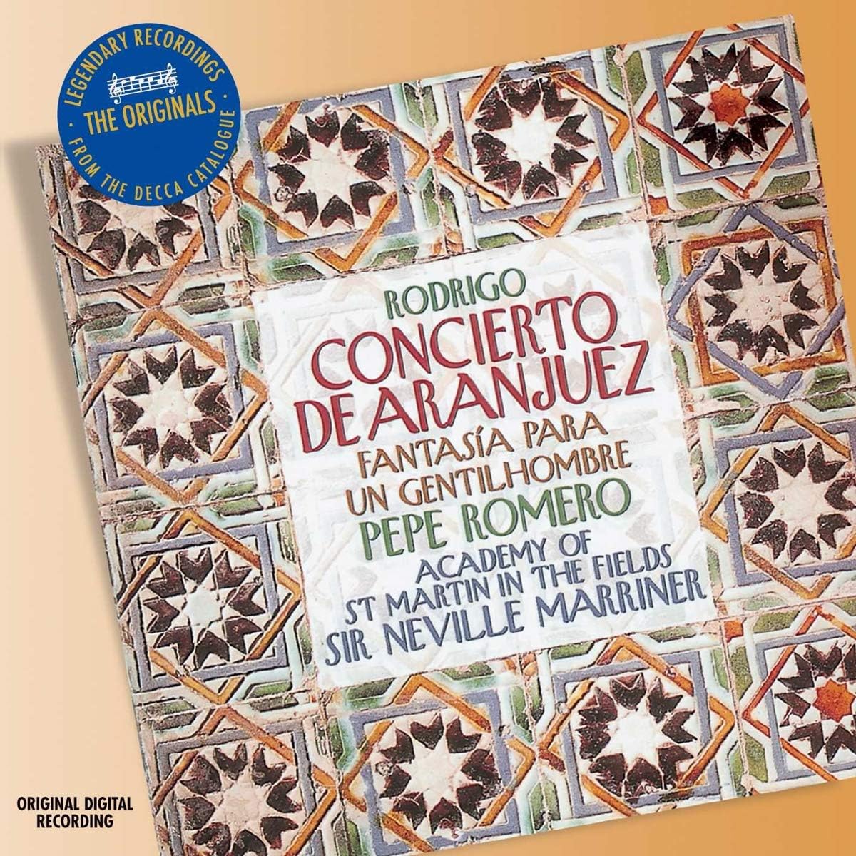 Rodrigo: Concerto De Aranjuez; Fantasia Para Un Gentilhombre | Pepe Romero, The Academy Of St. Martin-in-the-Fields, Neville Marriner - 1 | YEO