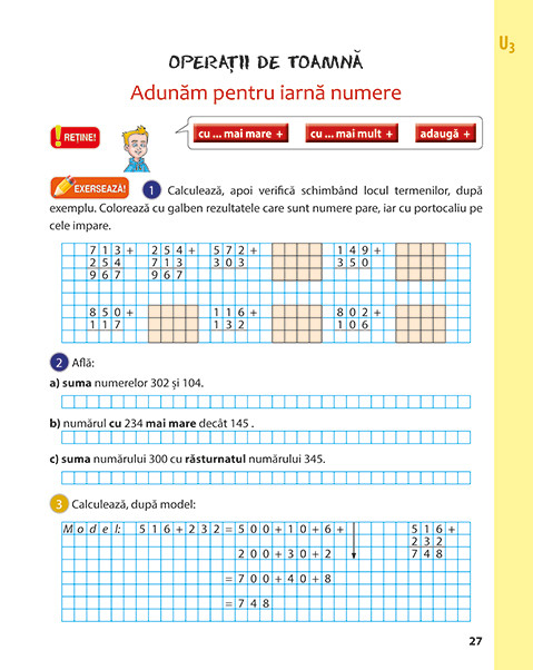 Caietul Curcubeu. Clasa a II-a - Semestrul I | Ana Maria Bratu, Paula Copacel, Viorel Dolha, Alina Popa - 3 | YEO