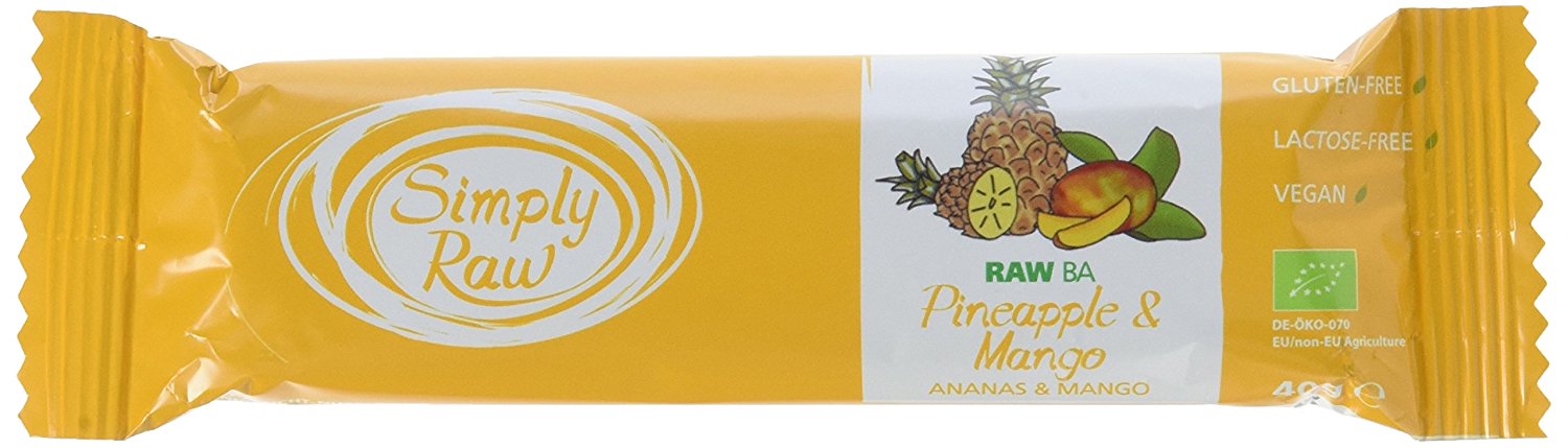 Baton Bio - Raw Ba cu ananas si mango 40 g | Merlo\'s Best