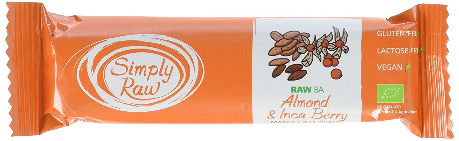 Baton Bio - Raw Ba cu migdale si inca berry 40 g | Merlo\'s Best