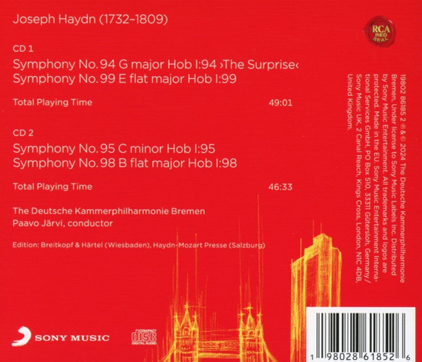 London Symphonies Nos. 94 & 99 / 95 & 98 | Haydn, Paavo Jarvi, Deutsche Kammerphilharmonie Bremen