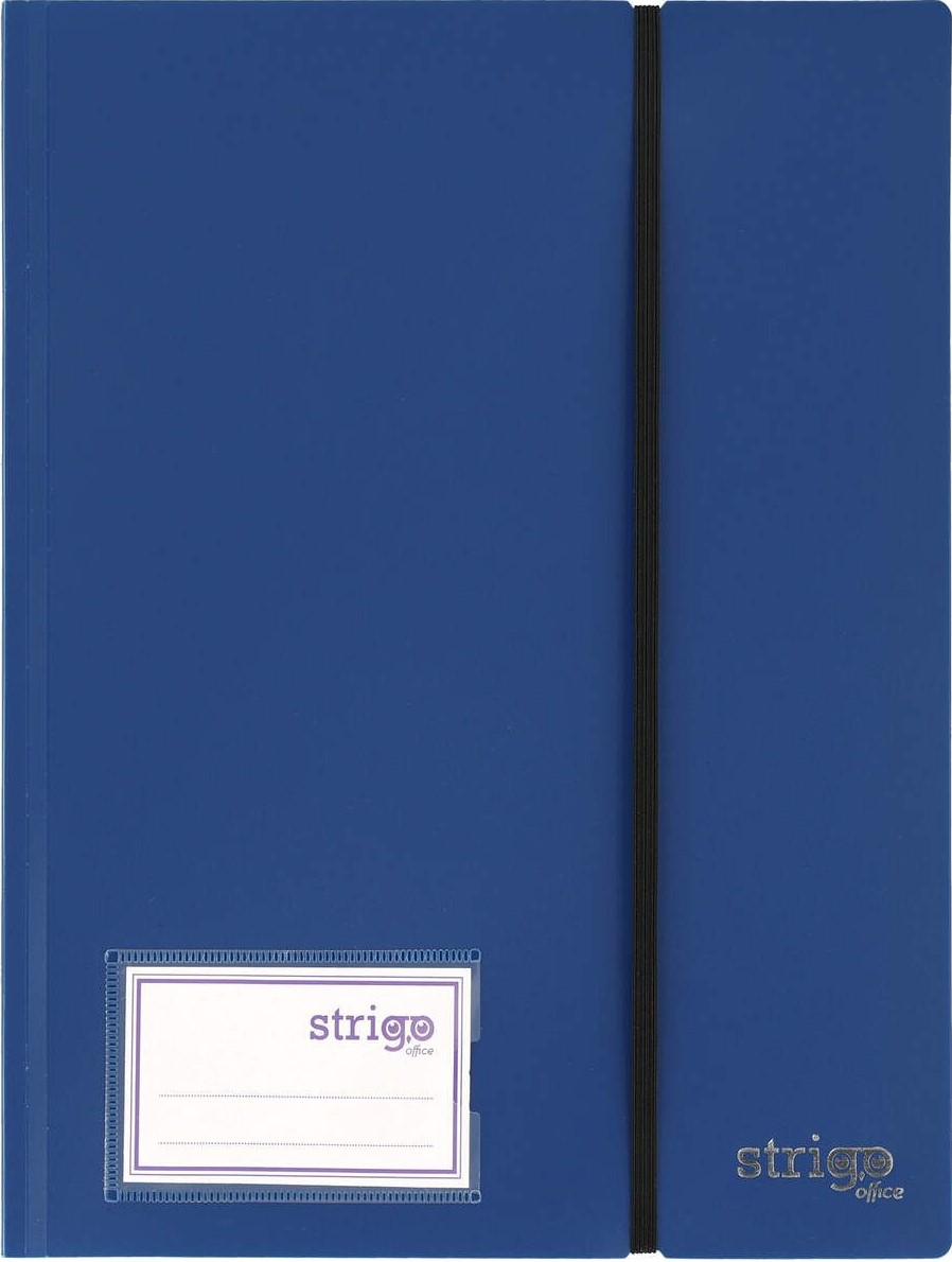 Mapa A4 Strigo, cu elastic - Albastru inchis | Strigo - 2 | YEO