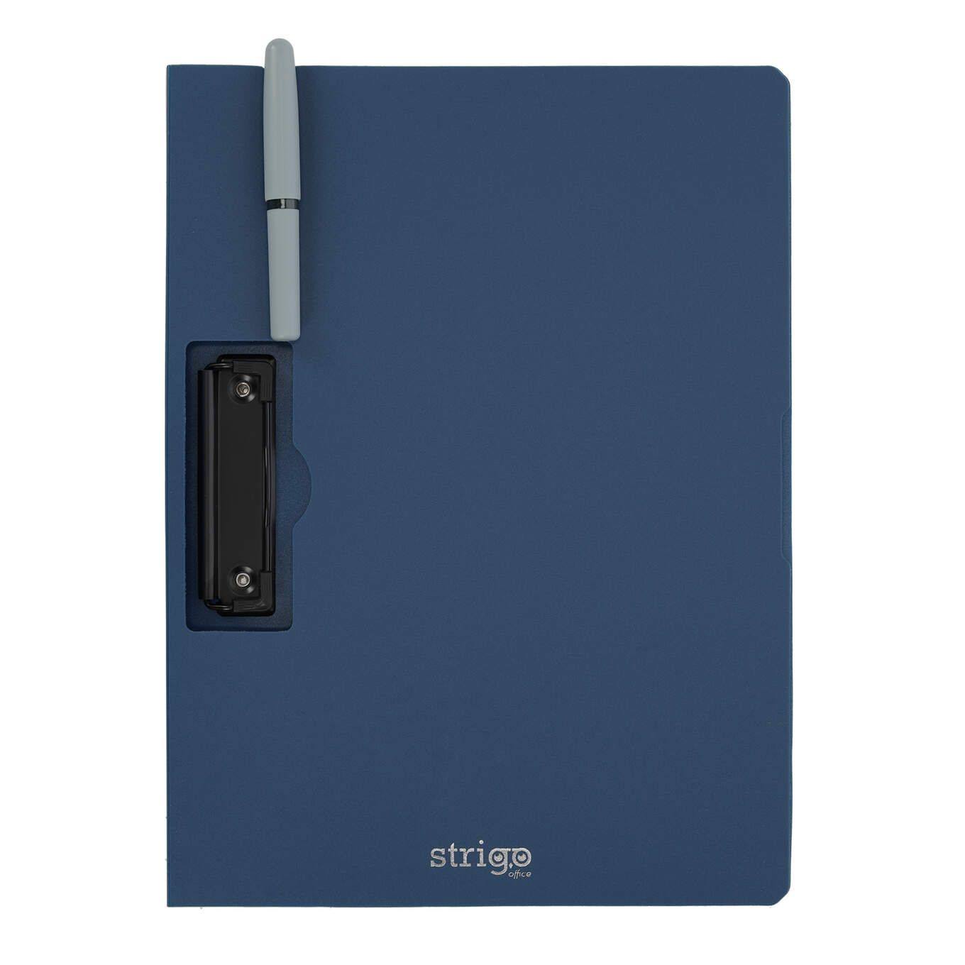 Clipboard Strigo A4, cu suport pentru pix - Albastru marin | Strigo - 1 | YEO