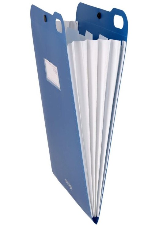 Organizator A4 Strigo, cu 5 separatoare - Albastru | Strigo - 2 | YEO