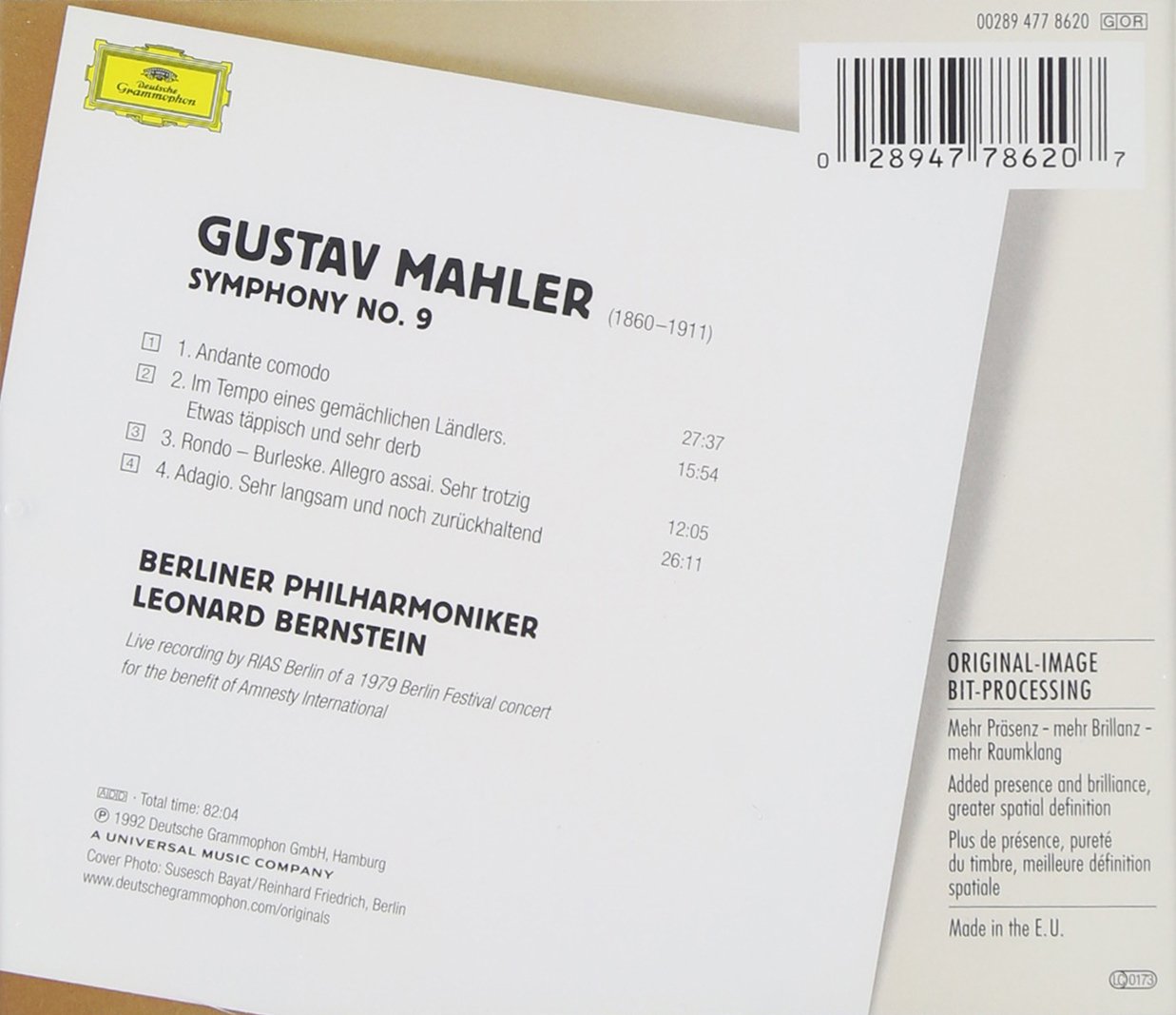 Mahler: Symphony No. 9 - Leonard Bernstein | Leonard Bernstein, Berliner Philharmoniker, Gustav Mahler