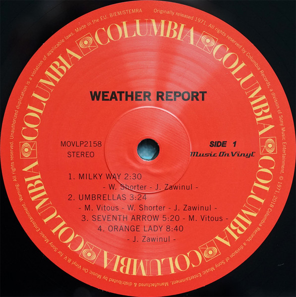 Weather Report - Vinyl | Weather Report - 1 | YEO