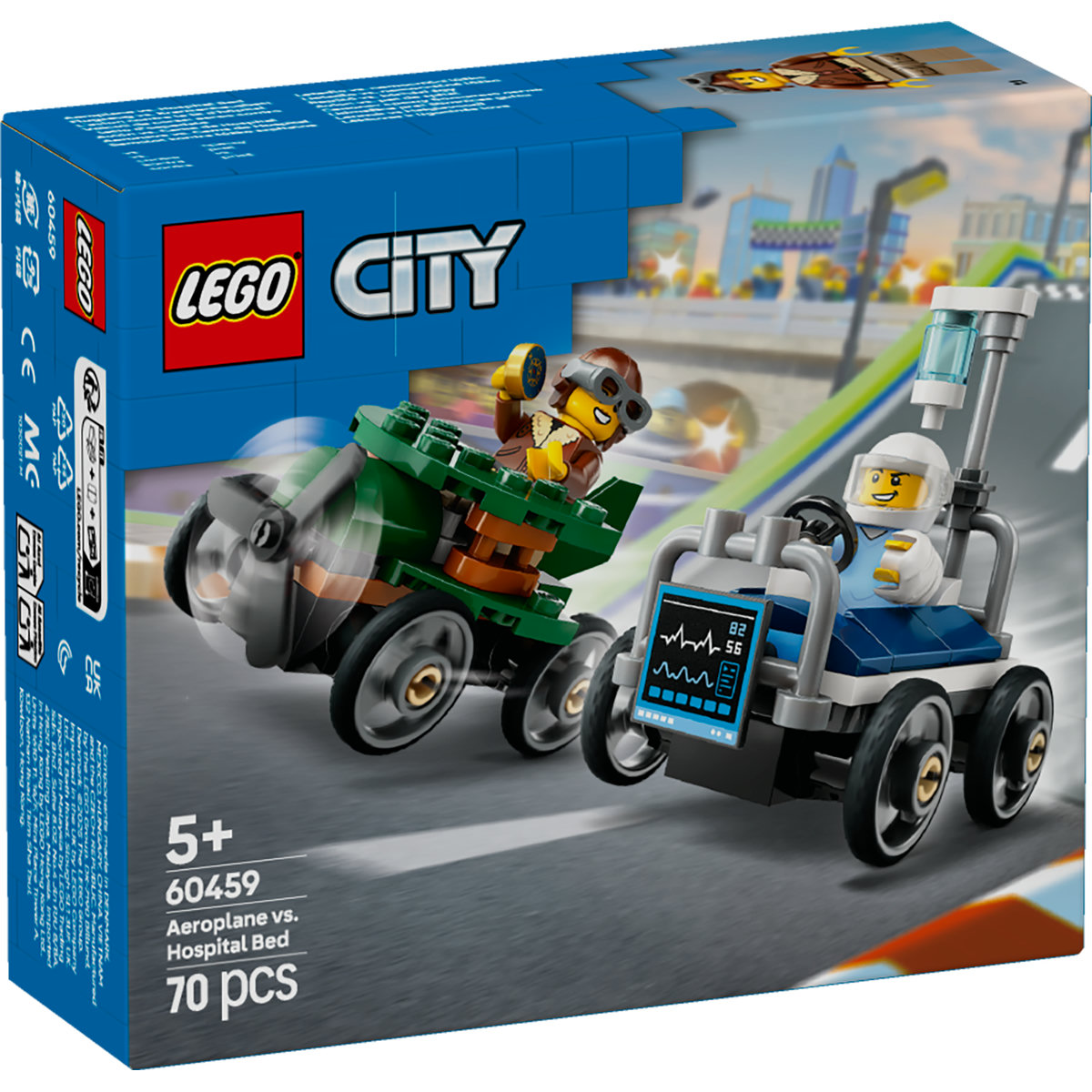 LEGO City - Pachet de curse Avion vs. Pat de spital (60459) | LEGO - imagine 6