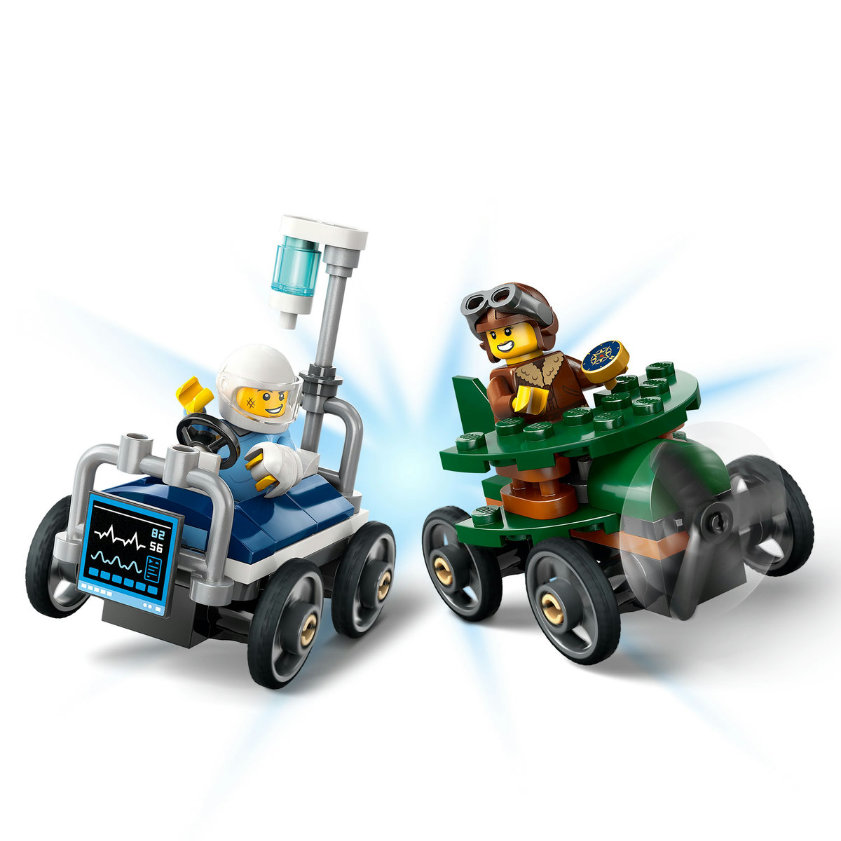LEGO City - Pachet de curse Avion vs. Pat de spital (60459) | LEGO - imagine 2