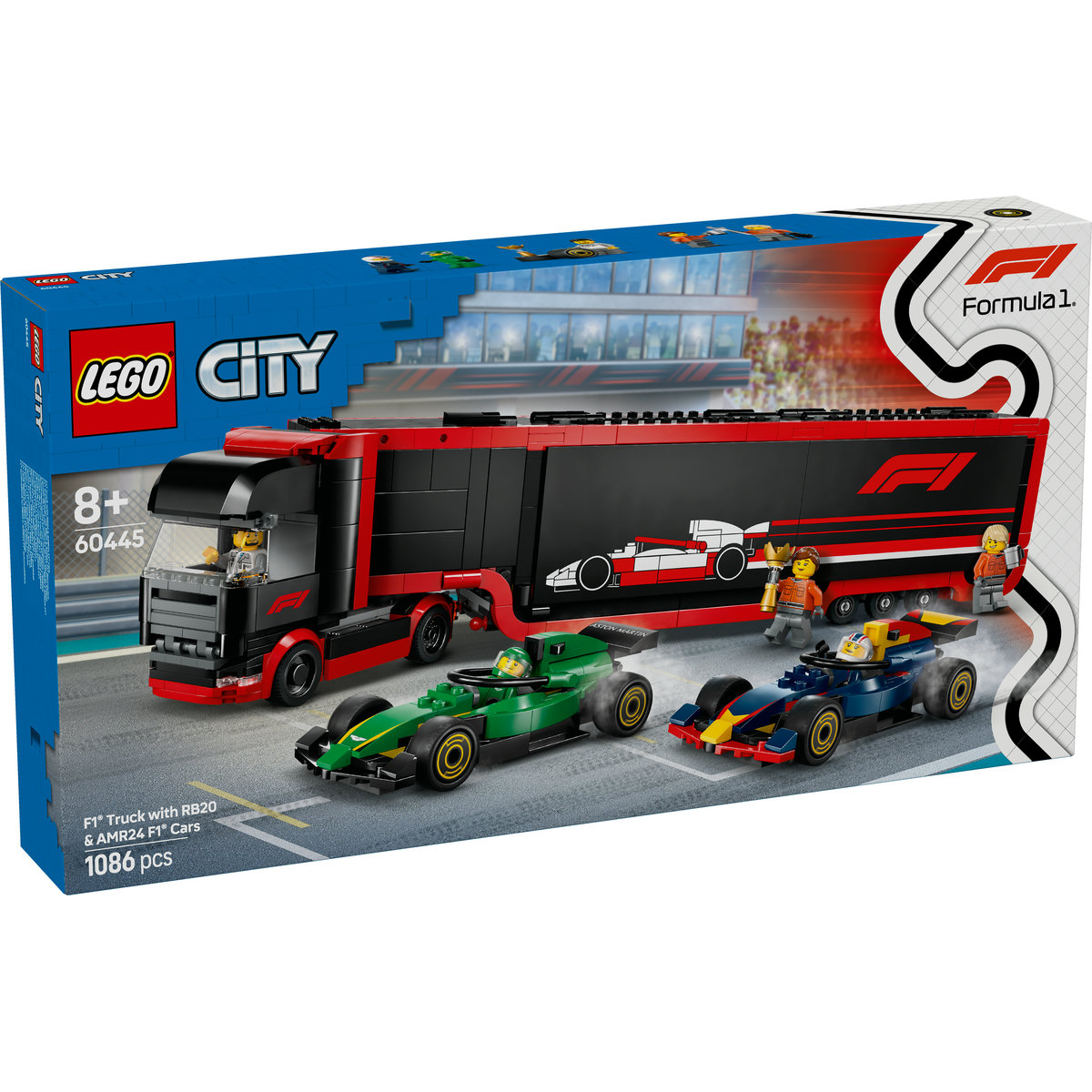 LEGO City - Camion F1 cu masinile F1 RB20 si AMR24 (60445) | LEGO - imagine 6