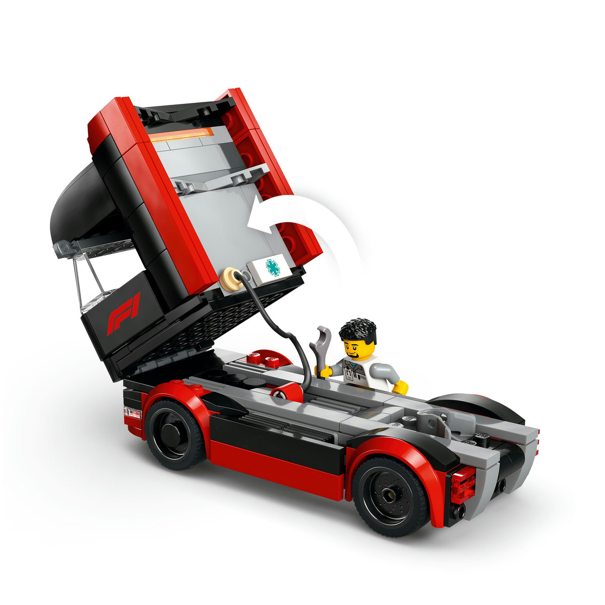 LEGO City - Camion F1 cu masinile F1 RB20 si AMR24 (60445) | LEGO - imagine 2
