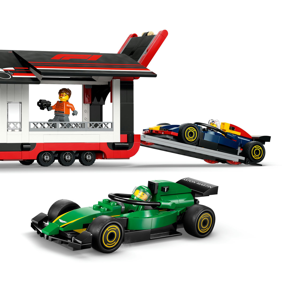 LEGO City - Camion F1 cu masinile F1 RB20 si AMR24 (60445) | LEGO - imagine 3