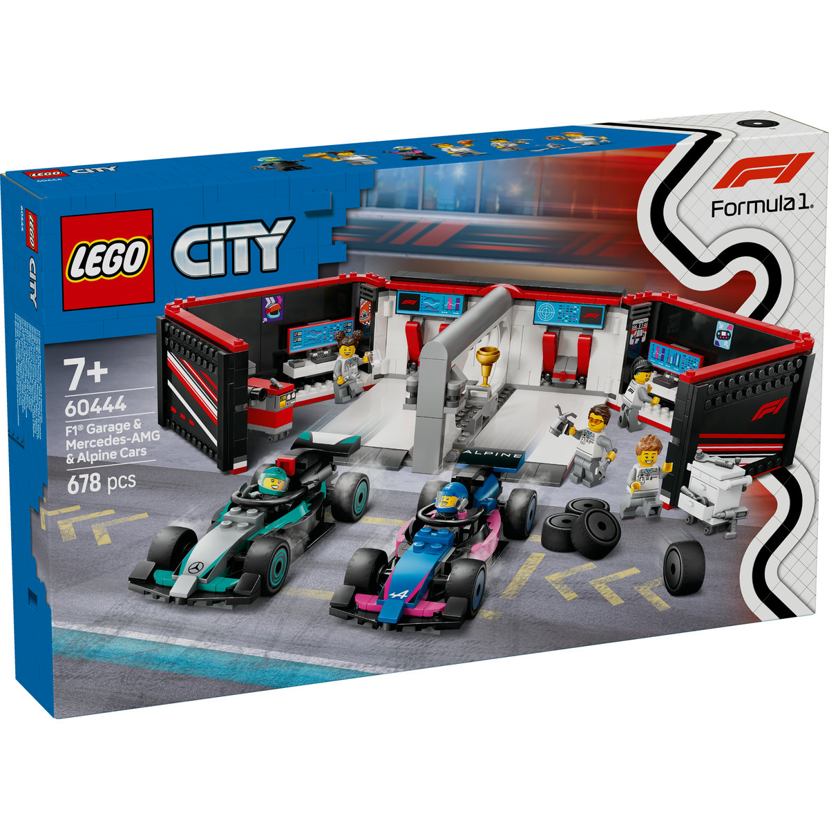 LEGO City - Garaj F1 si masini Mercedes-AMG si Alpine (60444) | LEGO - imagine 6