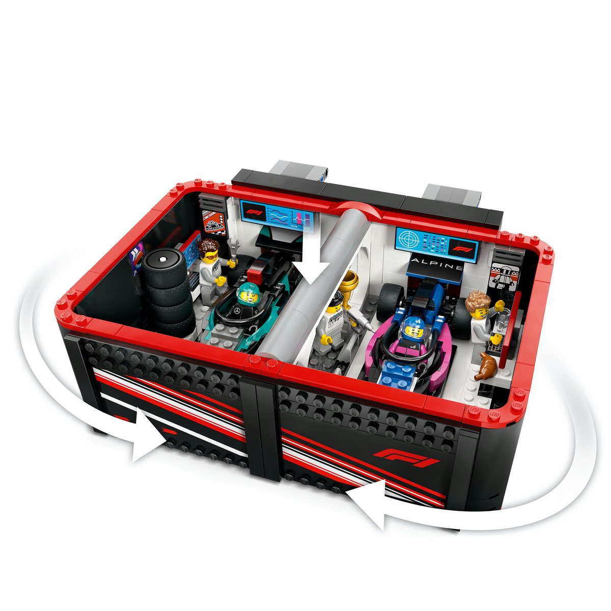 LEGO City - Garaj F1 si masini Mercedes-AMG si Alpine (60444) | LEGO - imagine 2