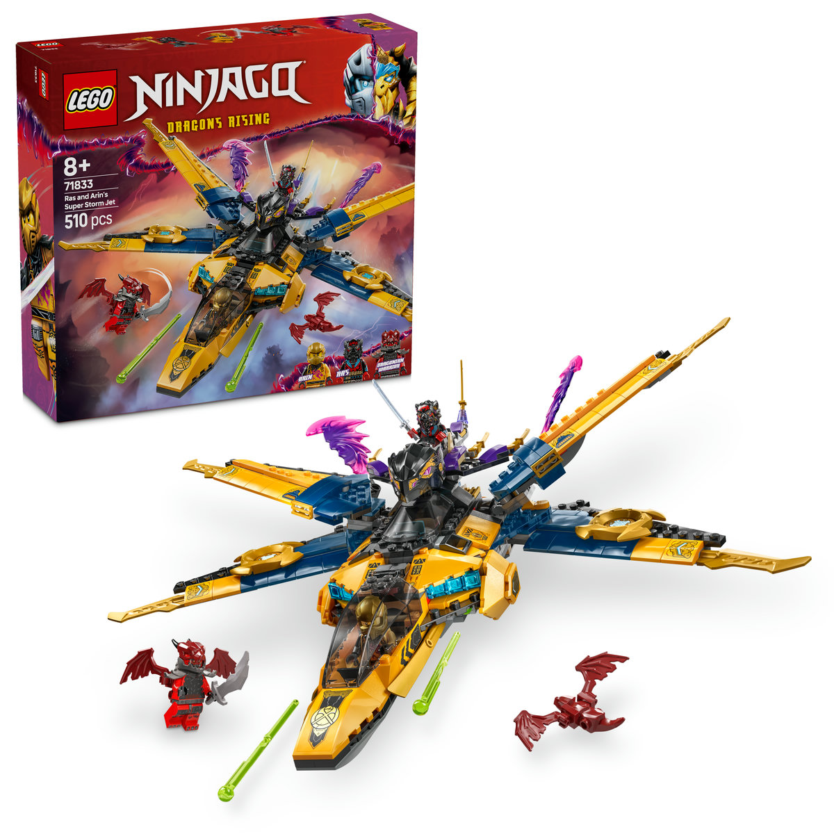 LEGO Ninjago - Superavionul cu reactie al lui Ras si Arin (71833) | LEGO - imagine 4