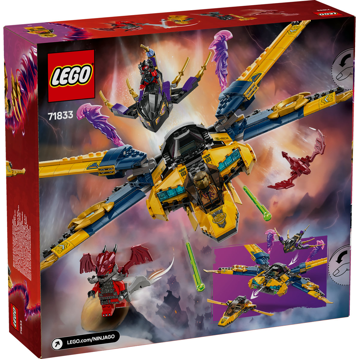 LEGO Ninjago - Superavionul cu reactie al lui Ras si Arin (71833) | LEGO - imagine 5