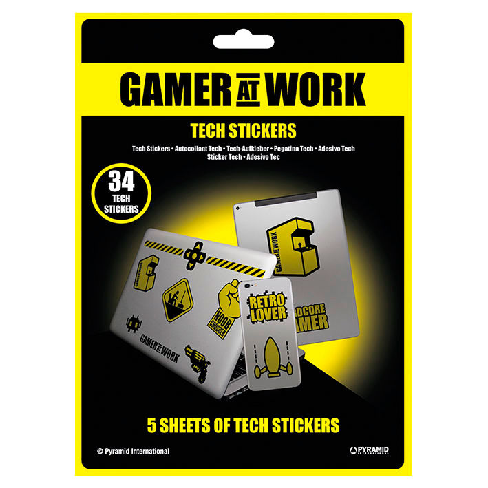 Stickere - Gamer at Work | Pyramid International