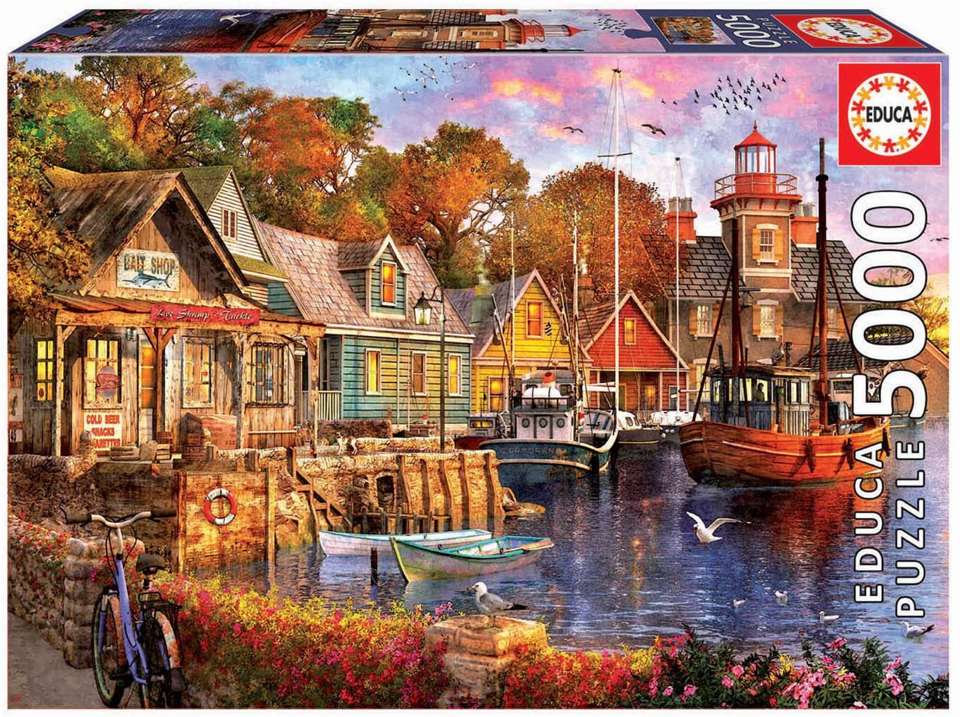 Puzzle 5000 piese - The Harbour Evening | Educa - 1 | YEO