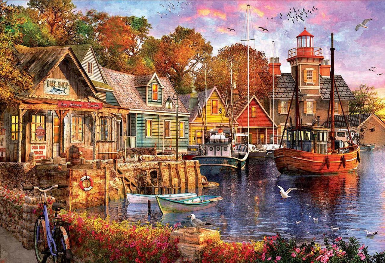 Puzzle 5000 piese - The Harbour Evening | Educa