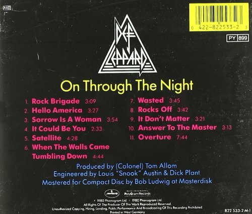 On through the night | Def Leppard - 1 | YEO