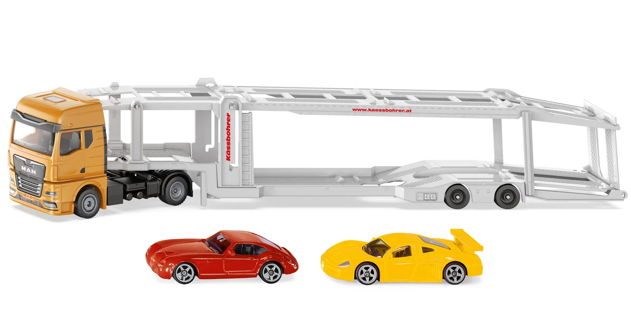 Masinuta - Camion MAN transport auto cu doua masinute | Siku - 2