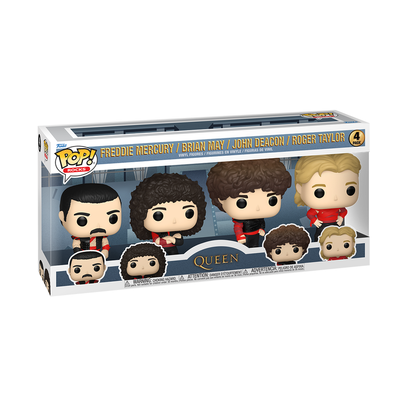 Set 4 figurine - Funko Pop! Rocks - Queen (Radio Ga Ga) | Funko - 1 | YEO