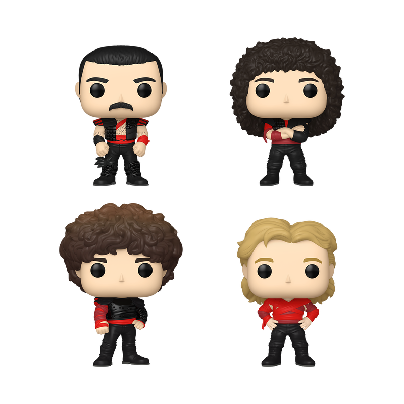 Set 4 figurine - Funko Pop! Rocks - Queen (Radio Ga Ga) | Funko