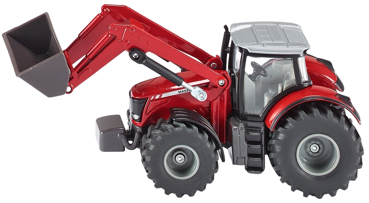 Jucarie - Tractor Massey Ferguson cu incarcator frontal (1985) | Siku - 3