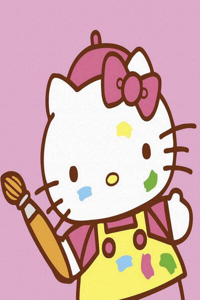 Set pictura pe numere - Hello Kitty | Acuarello