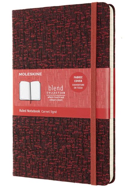 Carnet - Moleskine Blend - Large, Hard Cover, Ruled - Red | Moleskine