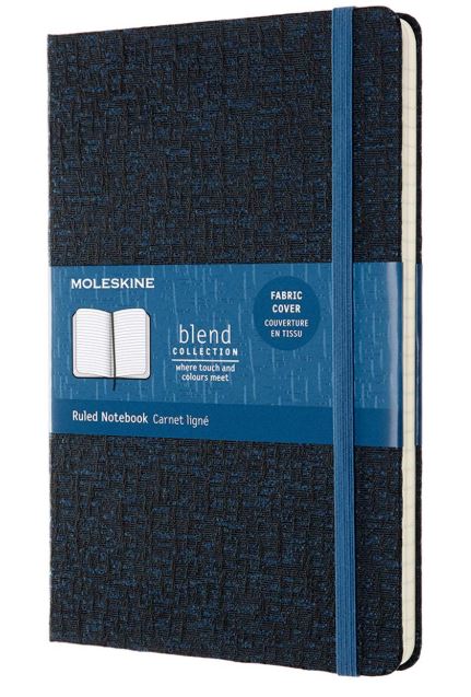 Carnet - Moleskine Blend - Large, Hard Cover, Ruled - Dark Blue | Moleskine