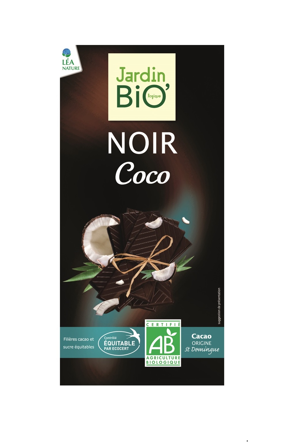 Ciocolata neagra cu cocos bio | Jardin Bio