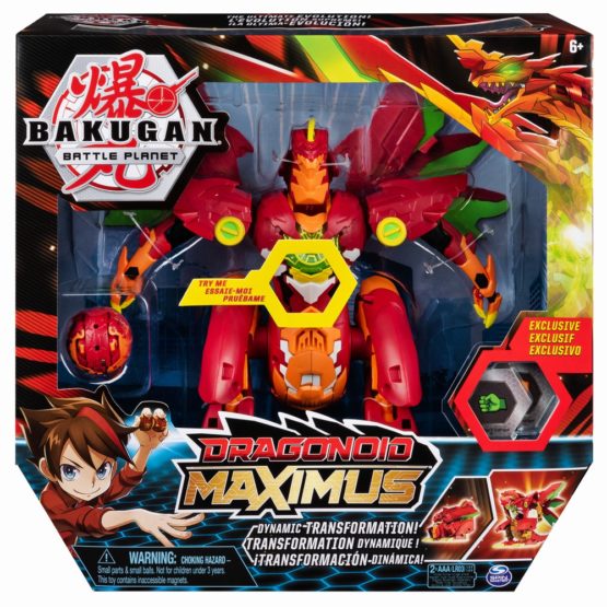 Figurina - Bakugan Dragonoid Maximus cu lumini si sunete | Spin Master