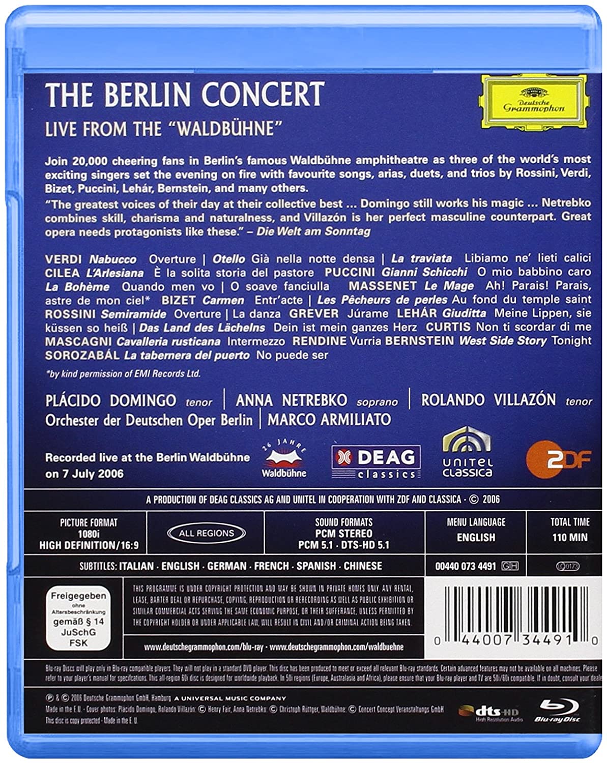 The Berlin Concert (2008) | Placido Domingo, Anna Netrebko, Rolando Villazon - 1 | YEO