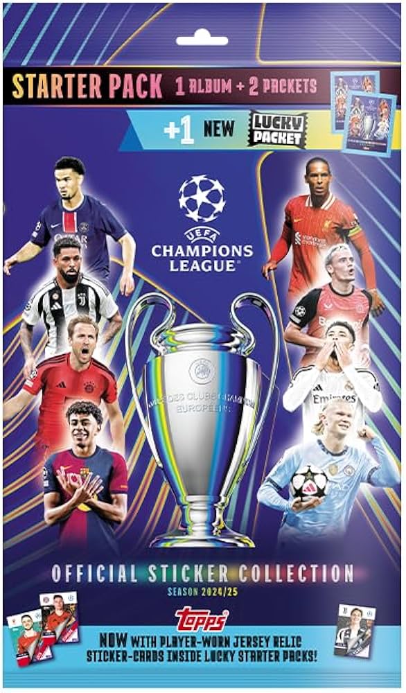 Set album + 18 stickere - Topps UEFA Champions League Starter Pack (Season 2024/25) | Topps