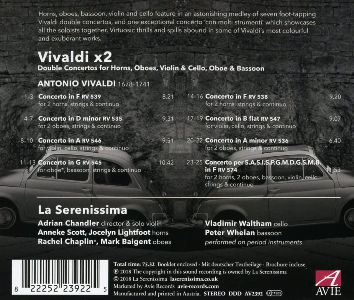 Vivaldi X2 | La Serenissima & Adrian Chandler - 1 | YEO