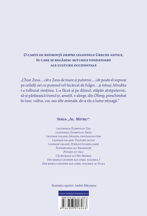Legendele Olimpului: Zeii | Alexandru Mitru