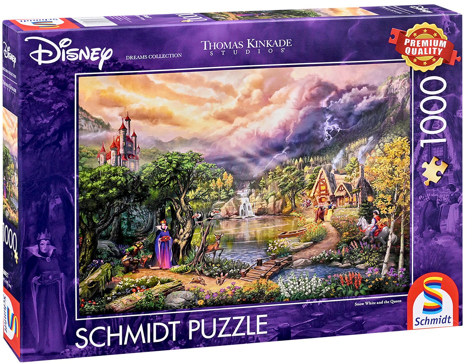 Puzzle 1000 de piese - Thomas Kinkade - Snow White and the Queen | Schmidt - 1 | YEO